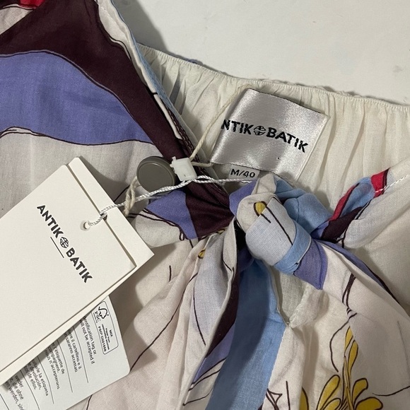 NEW Antik Batik Miami Knotted Floral Print Puff Sleeve Maxi Dress Size Medium - Picture 5 of 7